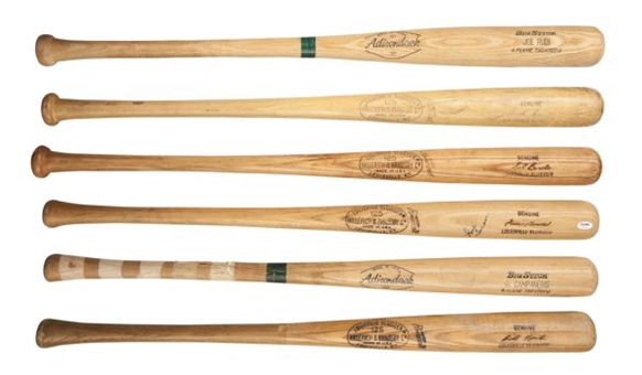 1960s – 1970s Oakland A’s Vintage Game Used Baseball Bat Collection (6)  